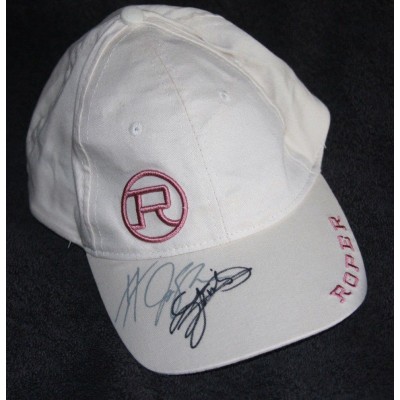 Roper Baseball Hat Cap Signed Pink Embroidered Logo Adjustable Western  eb-17174798